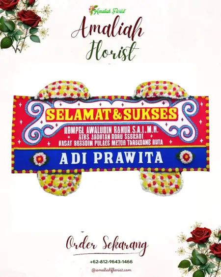 Papan Bunga Ucapan Selamat Nyampir