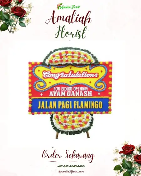 Sewa Papan Bunga Nyampir